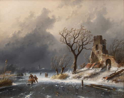 Winter Landscape with Skaters, Holland